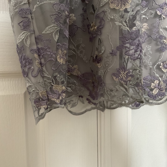 NWT Alex Evenings Short Embroidered Dress - Size 14 - Picture 9 of 12